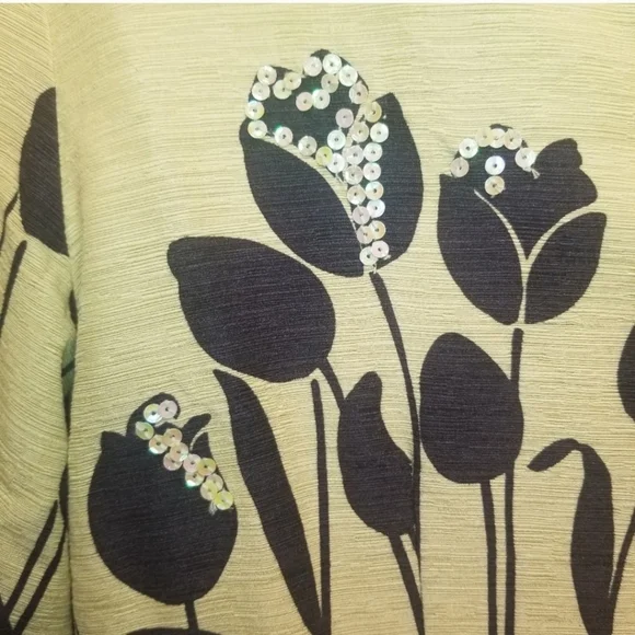 Saint Tropez West Silk button down floral top - Picture 4 of 8